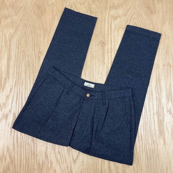 Men's Japan Blue Jeans Blue Japan Donegal Pant Pleated Chino 32 x 28 - Picture 3 of 11